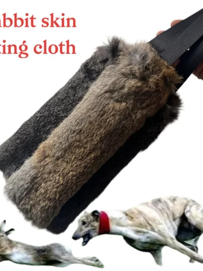 Rabbit Skin Dog Bite Cloth Dog Bite Tug Toy Whibbit Greyhound Hound training interactive supplies Dog Chewing Toy Pet Supply