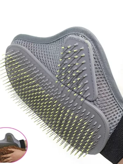 Pet Grooming Glove Hair Removal Brush Cat Dog Fur Hair Deshedding Gentle Efficient Dog Combs Pet Bathing Massage Products