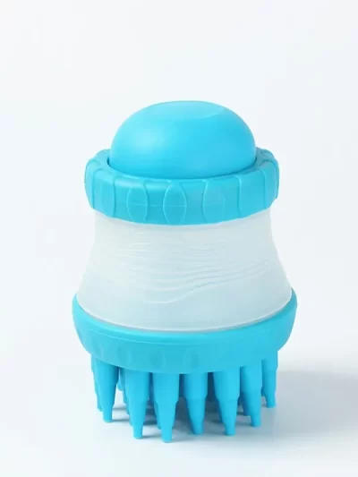 Silicone Pet Bath Cleaning Brush for Dog and Cat, Shower Head Bathing Cleaner, Soap Shampoo Container, Scalp Massage Comb