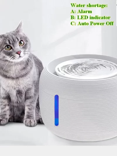 Pet Cat Water Fountain Drinking Smart Sensor Automatic Power Off Feeder Filter Drinker Mute Mini Fountain Cat  Bowl Accessories
