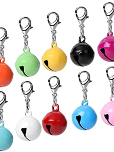 10 Pcs Pet Collar Accessories Dog Cat Supplies Metal Hanging Bells Loud Sound Small Bell Pet Products Cat Collars Leads
