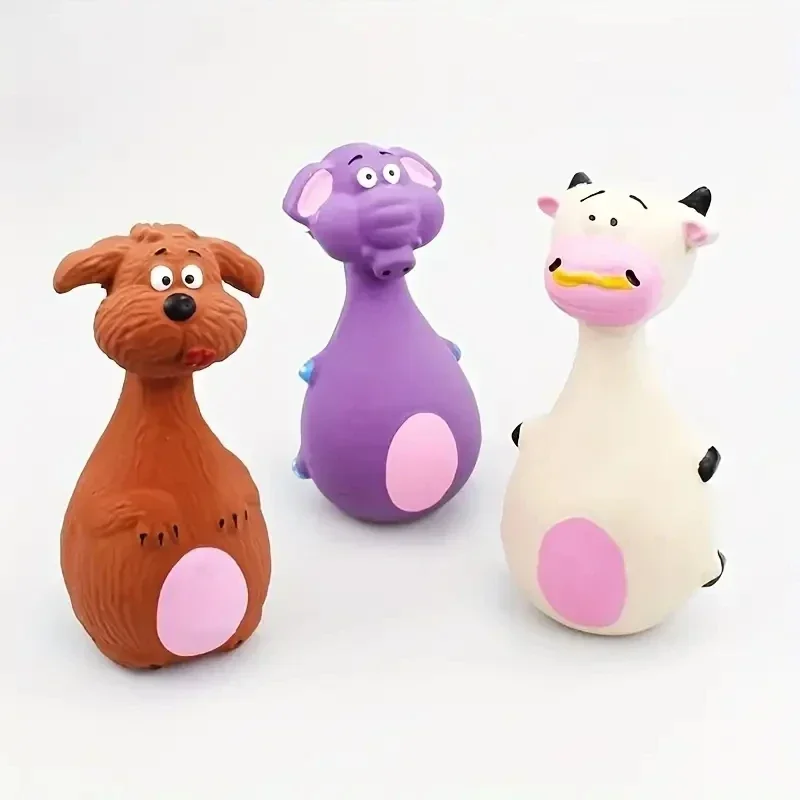 Soft Rubber Chewy Toys Four Styles Squeaky Interactive Throwing Games Cute And Fun Suitable For Small And Medium Sized Dogs - Image 13