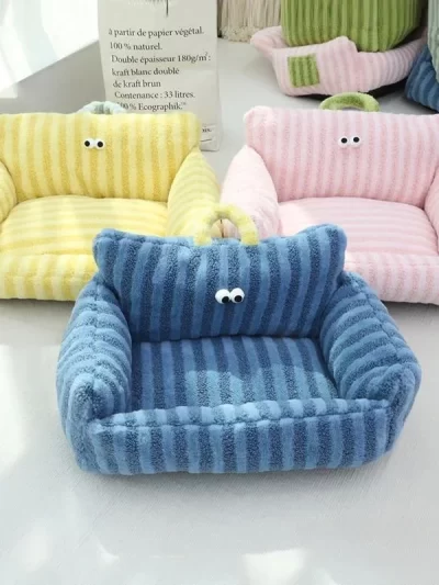 Washable Dog Bed Sofa Kennel Dog Nest Comfortable Plush Puppy Bed Spring Summer Pet Supplies for Small Medium Dogs Cats