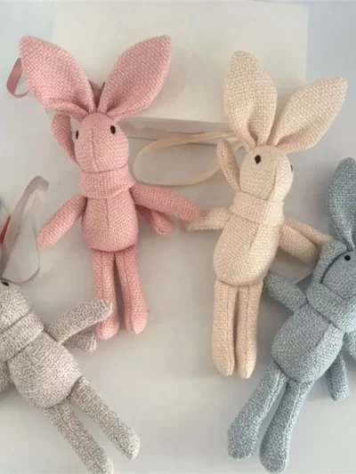 Rabbit Plush , Animal Stuffed Dress Rabbit Key chain TOY, Kid's Party Plush TOY , Bouquet Plush Dolls 2023
