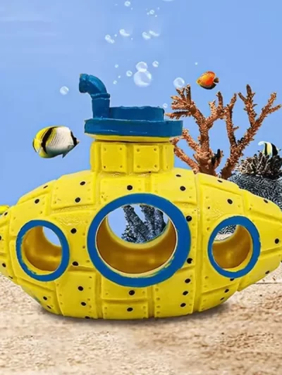 Aquarium Fish Tank Decorations Landscape Submarine Wreck Ship Vintage Resin Design Boat Aquarium Accessories Home Decorations