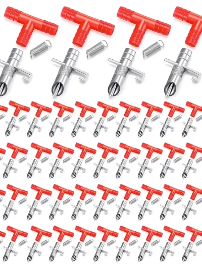 50 Pieces Rabbit Nipple Feeder Bunny Water Drinker Automatic Watering System Waterer for Rodent Small Animals Poultry