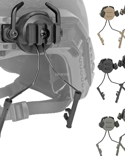 Tactical Helmet Accessories Airsoft Headset Holder Fast Helmets Rail Adapter Set Adjustable Rail Suspension Bracket