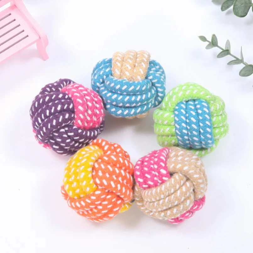 Pet Dog Toys for Large Small Dogs Toy Interactive Cotton Rope Mini Dog Toys Ball for Dogs Accessories Toothbrush Chew Puppy Toy - Image 4