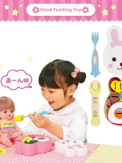 Rabbit Shape Food Feeding Toy Pretend Play Simulation Model Lunch Box Pudding Toy Early Education Role Play Play House Toys