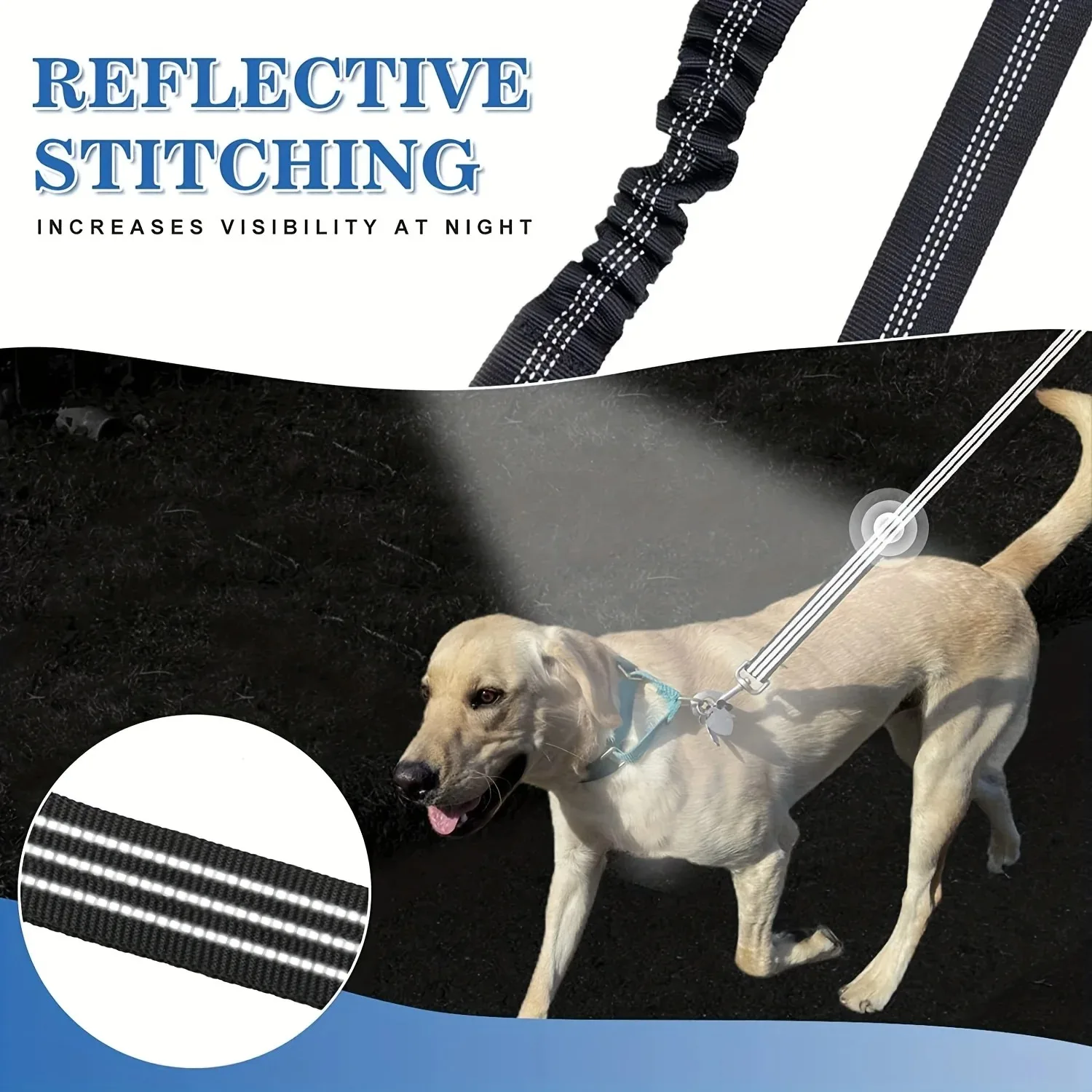 Pet Dog Double Leashes Dog Leash Rope Elastic Extended Pet Leash Belt Outdoor Training for Two Double Small Medium Dogs Lead - Image 10