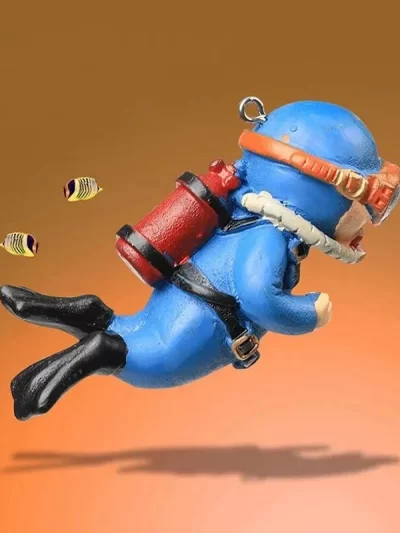 1x Floating Diver Aquarium Accessories Realistic Submarine Diver Decoration for Fish Tank Adds Fun & Style To Your Aquatic Setup