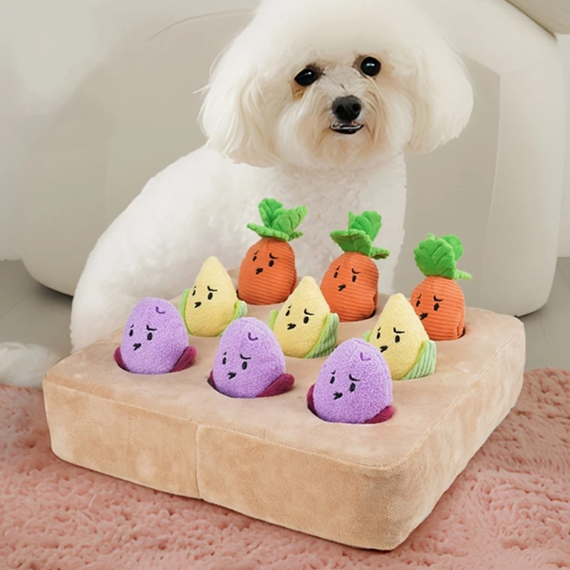 Plush Potatos Dog Toy Pet Stress Reliefs Toy Puzzle Feeding Interesting Game Toy for Pet Enrichment Y5GB - Image 10