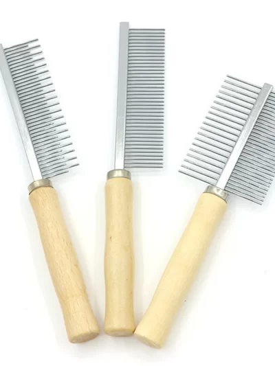 Dog Grooming Equipment Pet Hair Remover Cat Hair Comb Grooming Wooden Handle Cat Comb Smooth Hair Dog Brush Dog Accessories
