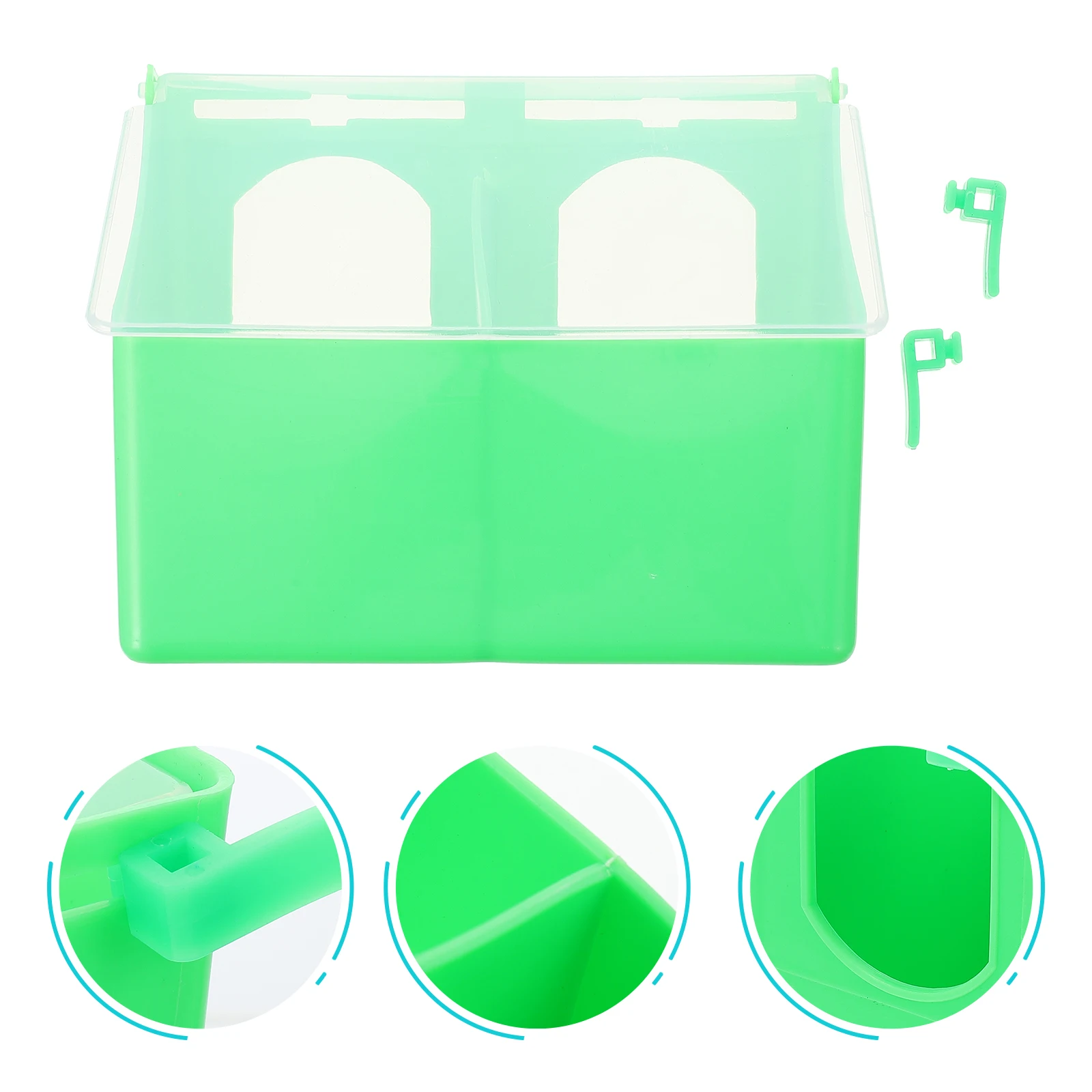 Plastic Pigeon Feeder Durable Multi-function Bird Supply Cup Accessory Quail Household Pet Food Box Easy Install Practical Safe - Image 3