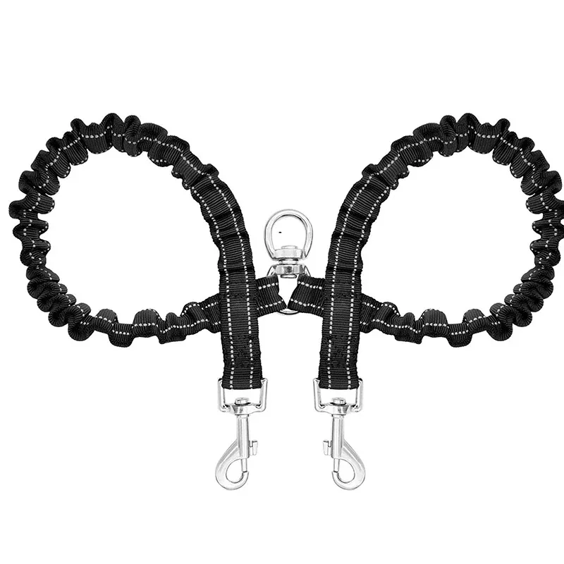 Pet Dog Double Leashes Dog Leash Rope Elastic Extended Pet Leash Belt Outdoor Training for Two Double Small Medium Dogs Lead - Image 7