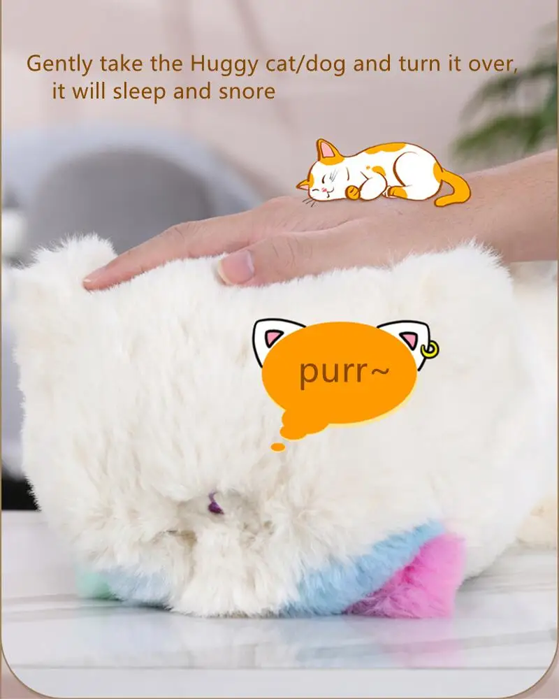 Cute Plush Toys Simulation Cat Dog Interactive Kids Huggy Pets Speak Electronic Accompanied Toy Children Gifts Birthday Awards - Image 16