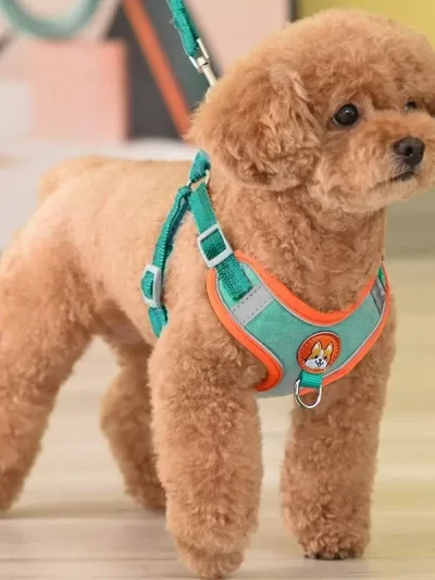 Adjustable No Pull Pet Reflective Dog Harness Lead Walking Running Leashes Cat Chest Strap Vest Leash