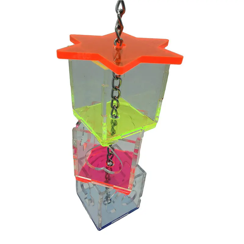 Bird Seeker Acrylic Parrot Puzzle Training Bird Toys Bird Supplies Parrot Toys - Image 5