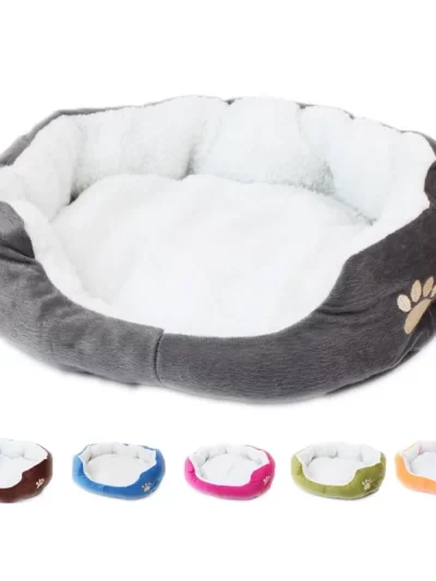 Pet Dog Bed Cashmere Warming Hot Dog Bed House Soft Dog Lounger Nest Dog Baskets Fall Winter Plush Kennel for Cat Puppy Supplies
