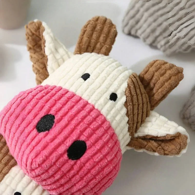 Cute Plush Pet Toys Cow Animal Plush Toys for Dog and Cat Interactive Plush Dog Toys Durable Puppy teething chewing Toys - Image 2