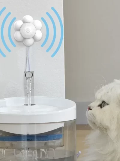 Automatic Cat Water Fountain Dog Drinker, External Electric Water Dispenser, Infrared Motion Sensor, Pet Feeder Sensor Switch
