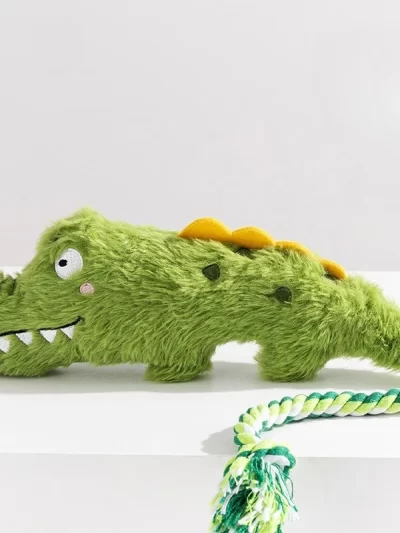 Plush Squeaky Dog Toys Crazy Zoo Plush Sound Toys Human Pet Interactive Tug of War Knot Bite-resistant Pet Toys Outdoor Funny