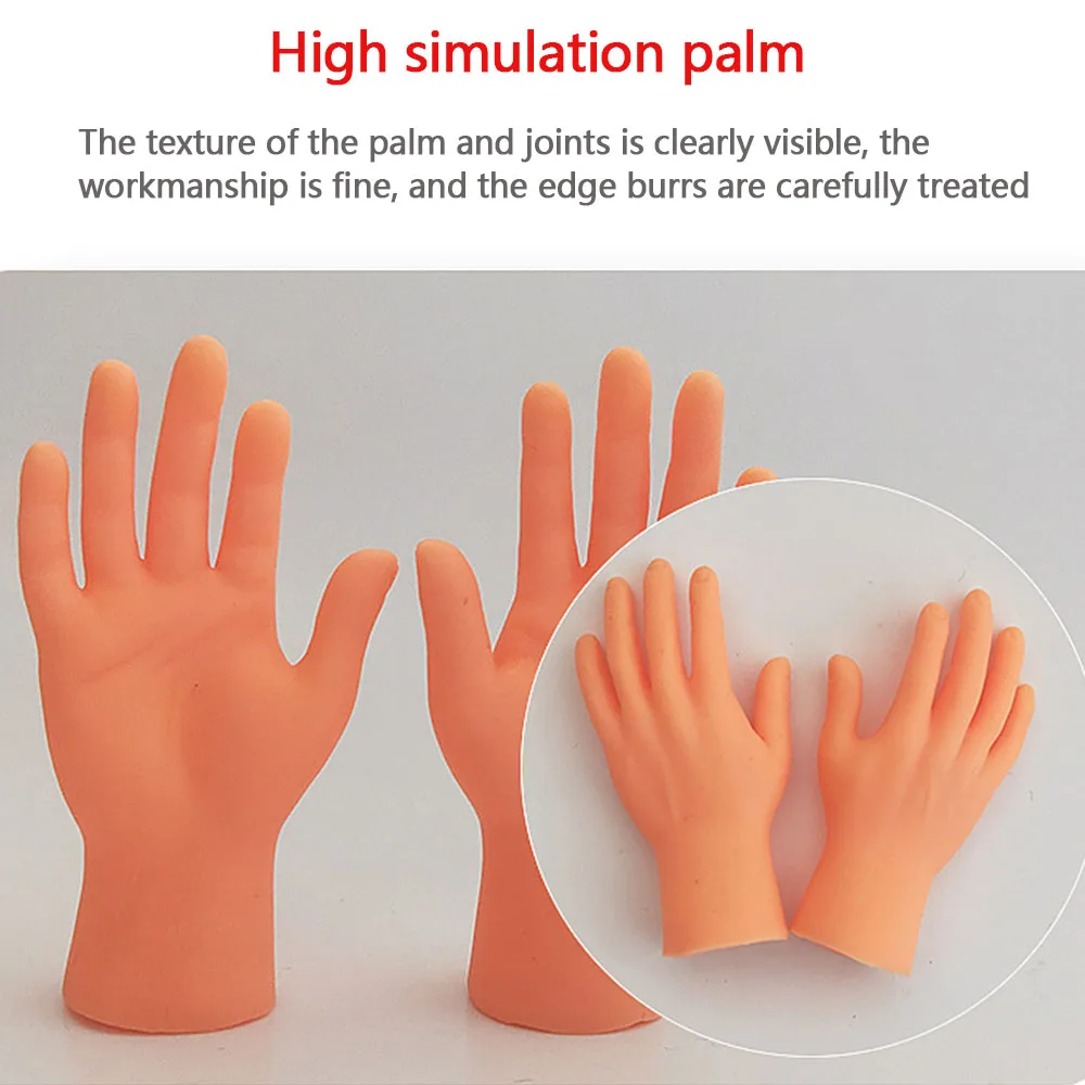 Adult Kid Novelty Toys Funny Mini Hands Creative Finger Fidget Toys Simulation Soft Small Hand Tease the Cat Pet Toy Simulation - Image 11