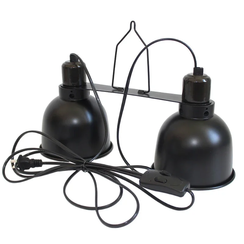 Reptile Glow Light Clamp Lamp 8.5 Inch Glow Reflector Dome Dual Reptile Heat Light Fixture For Glass Reptile Enclosure - Image 8