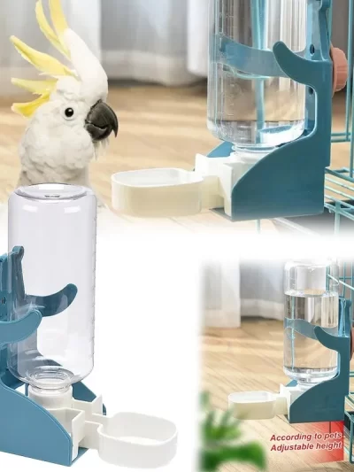 Bird Automatic Water Dispenser Cage Hanging Water Dispenser Parrots Birds Rabbits Cats Small Pets Water Dispensers Bowls Pet Toy