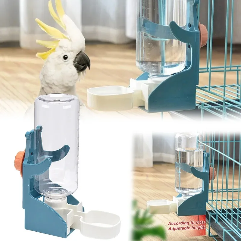 Bird Automatic Water Dispenser Cage Hanging Water Dispenser Parrots Birds Rabbits Cats Small Pets Water Dispensers Bowls Pet Toy
