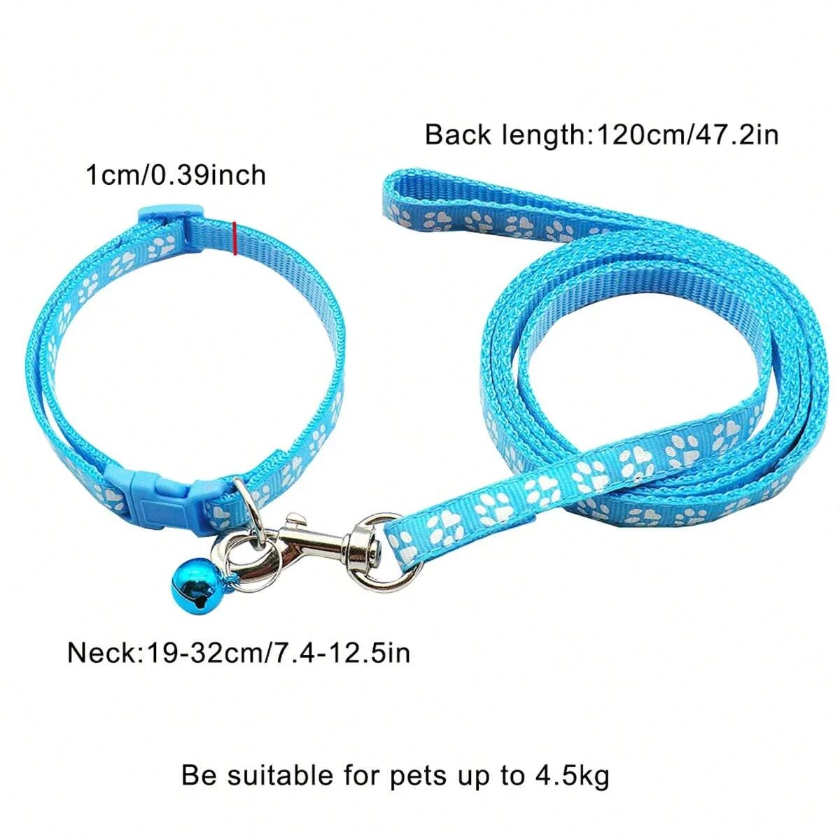 1pc-Cartoon dog leash and collar set, dog leash and collar durable walking pet supplies - Image 6