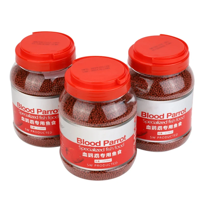 500g/Bottle Blood Parrot Fish Food Intense Red Enhancing Fast Coloring Snapper Fish Food Feeding Fish Supplies - Image 13