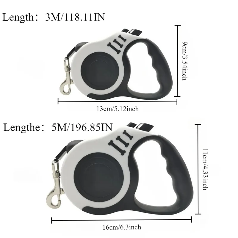 3/5M Pet Leash Pet Dog Automatic Telescopic Leash Cat Tractor Walking Dog Leash Dog Chain Pet Collars Dog Harness and Leash Set - Image 5
