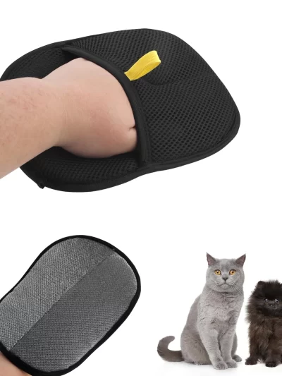 Pet Hair Removal Tool Reusable Static Removal Gloves, Double-Sided Grooming Gloves for Pets, Removes Pet Fur Hair for Carpets