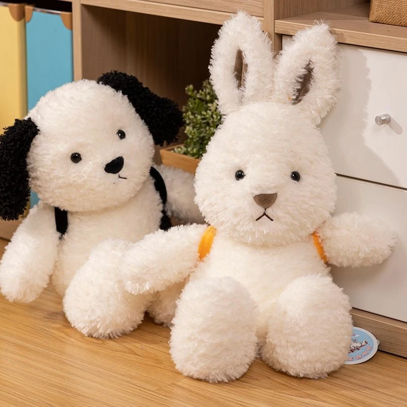 35CM New Cute Baby Rabbit Plush Toy Backpack, Kawaii Puppy Soft Animal Doll as a Birthday and Christmas Gift for Children