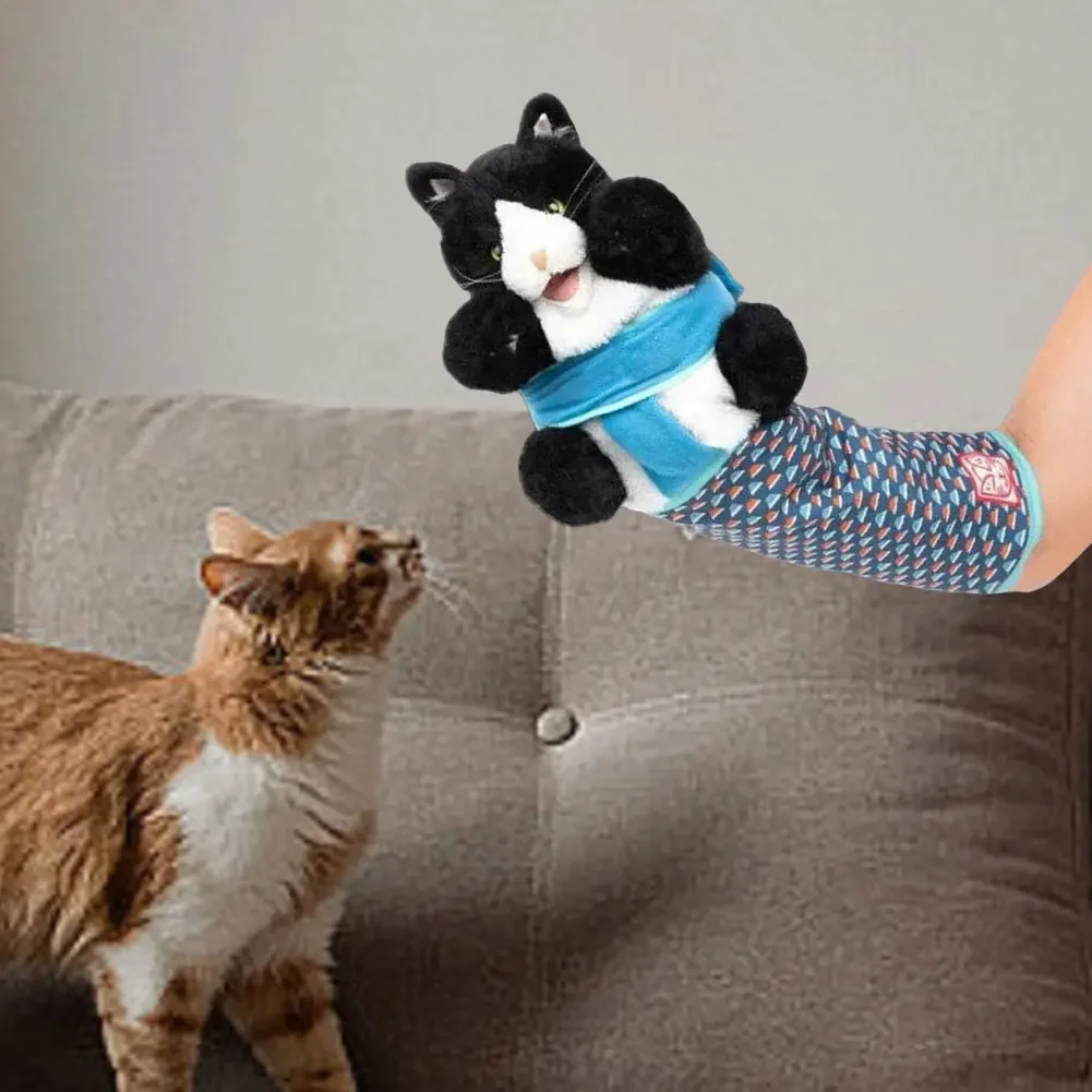 Cats Puppet Wrestler Cat Wrestling Toy Puppet Interactive Hand Puppet for Indoor Cats Kids Pretend Play and Dog Toys - Image 4