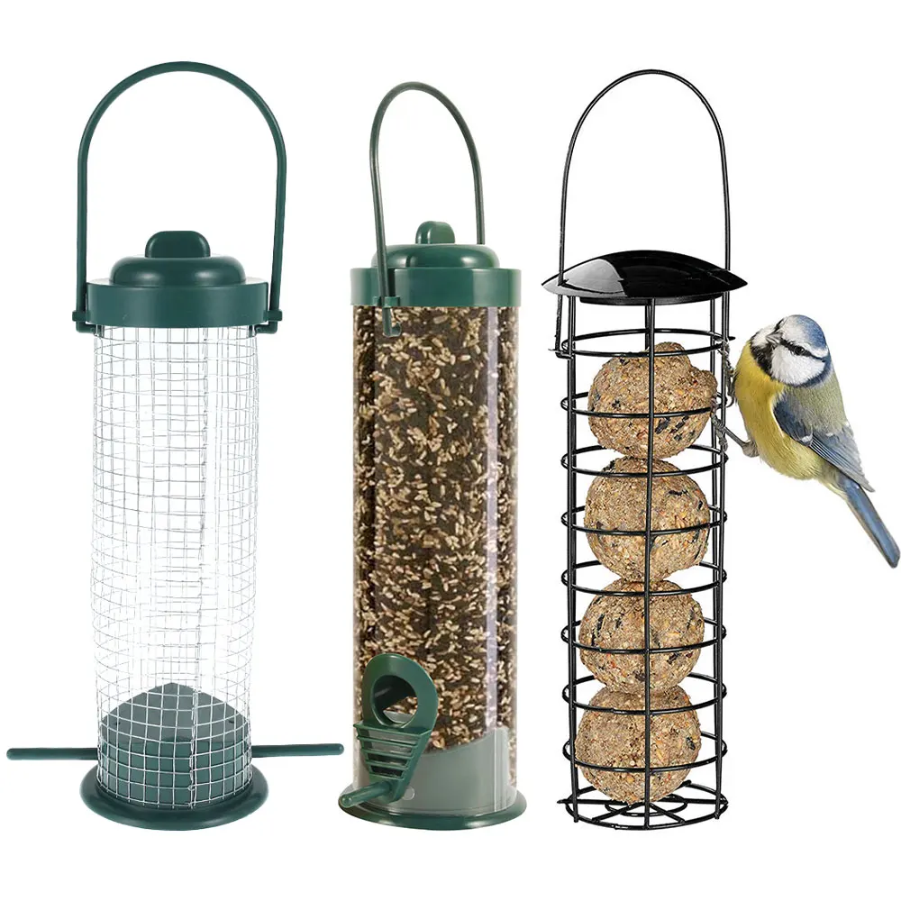 3PCS Wild Bird Feeder House Transparent Hanging Bird FeederGarden Patio Yard Feeding Station Pet Bird Supplies Seed Dispenser - Image 9