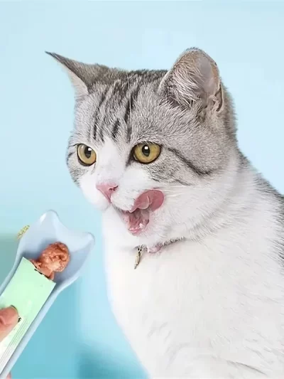 Pet Supplies Cat Strip Squeeze Spoon Cat Strip Feeder for Lickable Wet Cat Treats Pet Liquid Snack Feeding Tool Cat Feeder